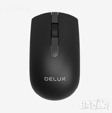 Нова безжична оптична мишка DELUX M322, снимка 1 - Клавиатури и мишки - 35502227