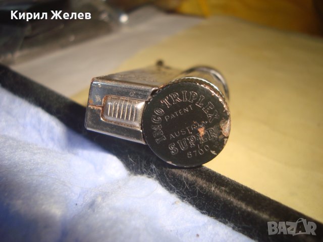IMCO TRIPLEX SUPER 6700 AUSTRIA PATENT - Стара БЕНЗИНОВА РЯДКА РЕТРО ЗАПАЛКА ИМКО с ИНДИАНЕЦ 22091, снимка 4 - Колекции - 37110770