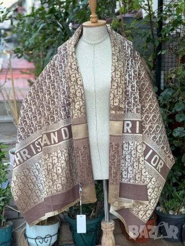 кашмирен шал christian dior , снимка 8 - Шалове - 51336424
