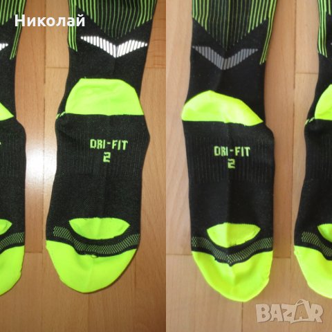 nike elite hyper lightweight compression socks black volt , снимка 11 - Дамски чорапи - 32541186