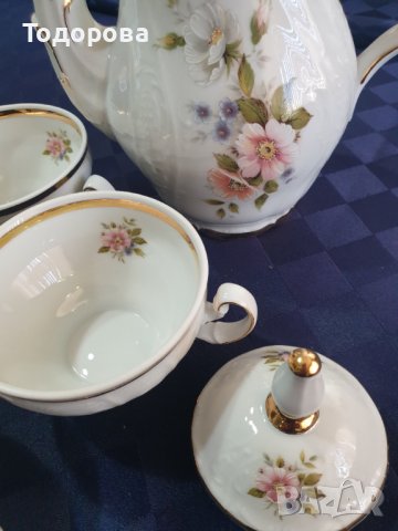 Бароков сервиз за чай,кафе Schönknecht Reichenbach, снимка 7 - Сервизи - 40045590