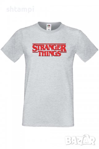 Мъжка тениска Stranger Things Logо,Филм,Сериал,, снимка 5 - Тениски - 37568267