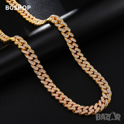 Хип-хоп ланец / Hip-Hop chain Bling Bling - Gold, снимка 3 - Колиета, медальони, синджири - 28402167