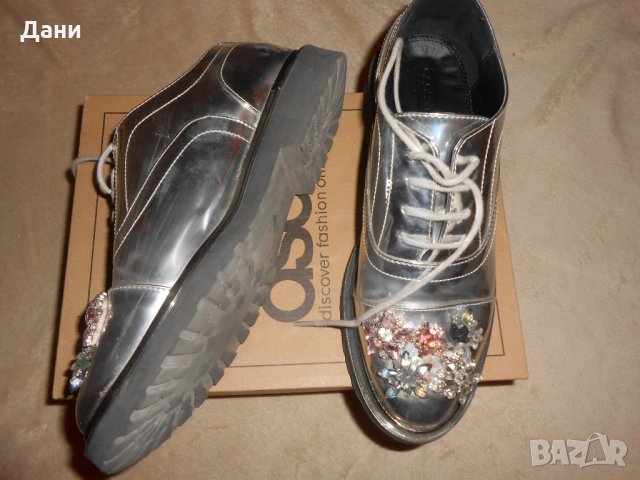 Дамски обувки ASOS - MAYFLOWER  Embellished Flat Shoes, снимка 9 - Дамски елегантни обувки - 26638206