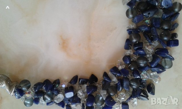 Авторско колие с полускъпоценни камъни, снимка 3 - Колиета, медальони, синджири - 27181101