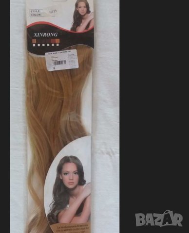 Изкуствена натурално руса вълниста коса, снимка 8 - Аксесоари за коса - 43439657