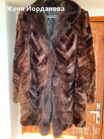 Дамско палто естествен косъм лисица