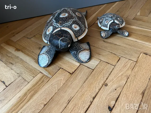 Дървени декорации Костенурки пепелник, снимка 3 - Декорация за дома - 48972362