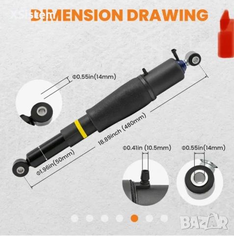 Задно въздушно окачване Chevrolet GMC Cadillac Escalade 2002-2014, снимка 3 - Части - 53205974