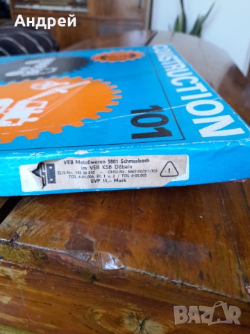 Стар метален конструктор Construction 101, снимка 2 - Други ценни предмети - 36814808