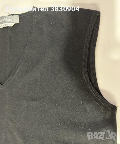 Блуза без ръкав MaxMara, размер M, черна, снимка 4 - Корсети, бюстиета, топове - 44102744