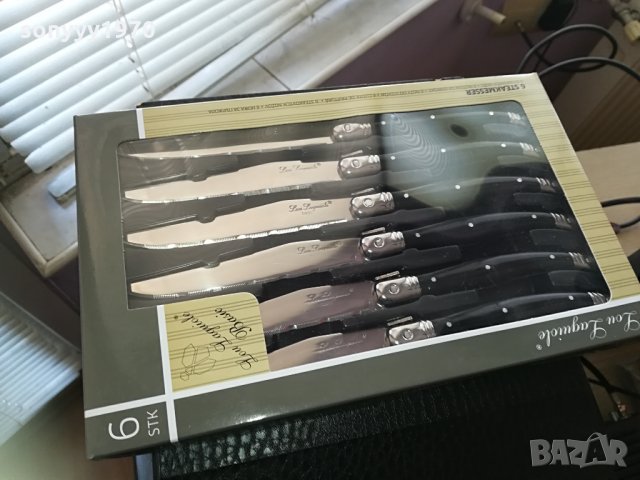 laguiole 6бр BLACK-knives france 0804211542, снимка 3 - Други ценни предмети - 32475201