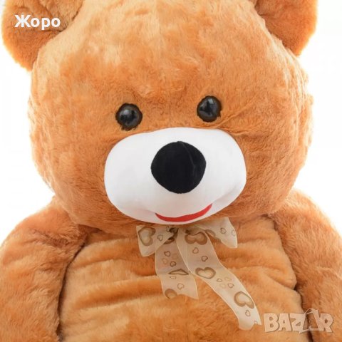 Плюшено кафяво мече 138 cm-46087, снимка 2 - Плюшени играчки - 44085350