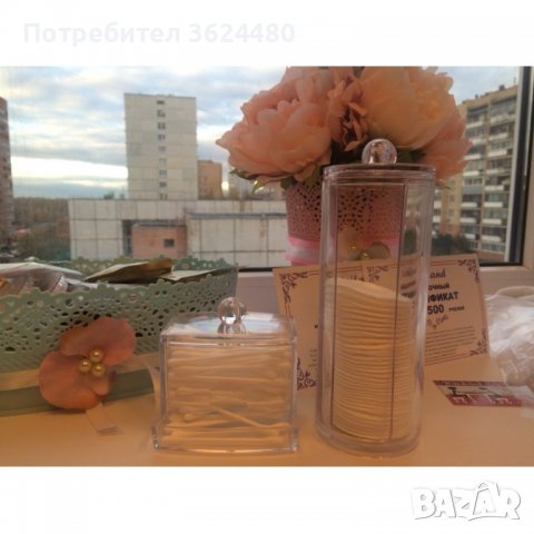 Диспенсър за памучни тампони и клечки за уши, снимка 6 - Други стоки за дома - 39933285