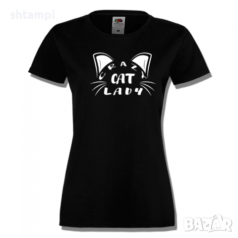 Дамска тениска Crazy Cat Lady,Котки,Животни,Развлекателни, снимка 7 - Тениски - 36427875