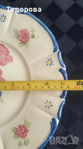 Порцеланова аторска чиния-плато, снимка 4 - Колекции - 38525353