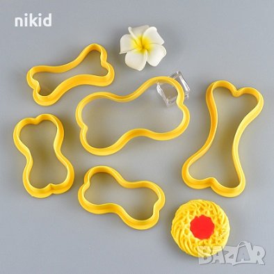 5 размера кокал кокали кокала пластмасови резци форми резец форма за сладки тесто фондан, снимка 2 - Форми - 38829256