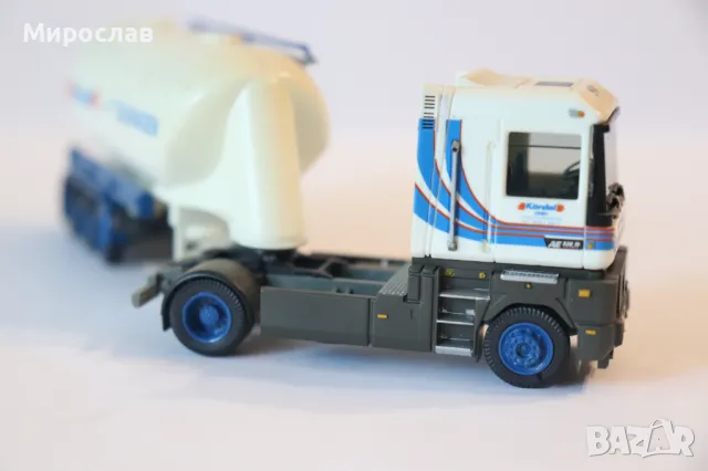 ALBEDO H0 1/87 RENAULT MAGNUМ ЦИМЕНОВОЗ КАМИОН МОДЕЛ ТИР, снимка 4 - Колекции - 50124611