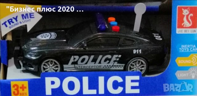 Детска полицейска кола мустанг със звук и светлина, снимка 1 - Коли, камиони, мотори, писти - 38896455