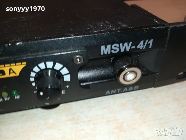 FAME MSW-4/1 UHF MODULE 4-CHANELL WIRELESS MICROPHONE SYSTEM-ВНОС GERMANY LK1EWC1211231032, снимка 6 - Ресийвъри, усилватели, смесителни пултове - 42956546