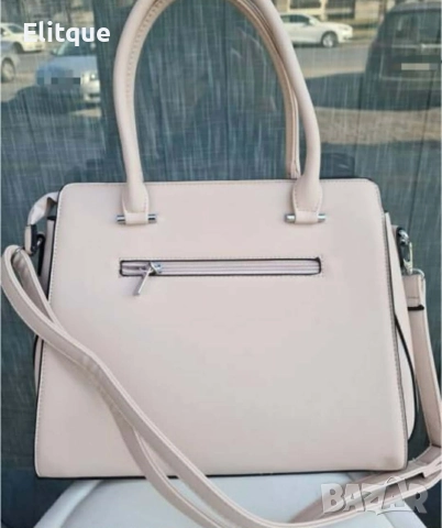 Елегантна дамска чанта с флорален релеф, снимка 2 - Чанти - 52787299