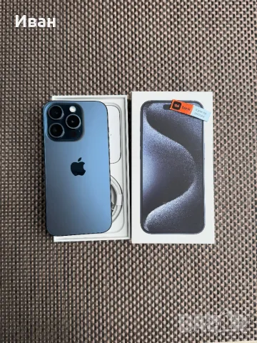 ЛИЗИНГ*53лв/м Phone 15 pro 128*BLUE айфон 15 про син