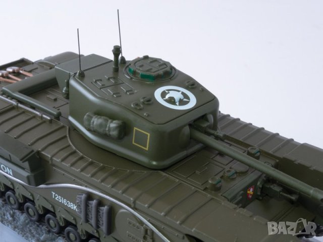 Churchill MK Великобритания танк 1944 - мащаб 1:43 на DeAgostini моделът е нов в блистер, снимка 7 - Колекции - 43966988