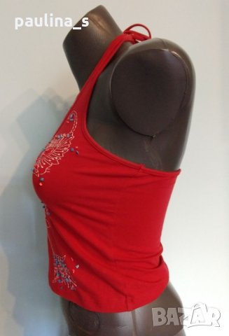 Три различни броя / Еластичен памучен потник с открити рамене , снимка 5 - Потници - 14633047