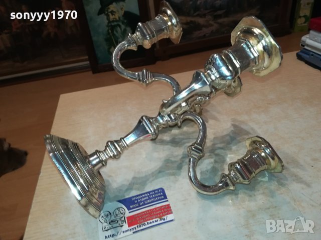 МАСИВЕН СВЕЩНИК ОТ ФРАНЦИЯ 0801241909, снимка 5 - Антикварни и старинни предмети - 43715924