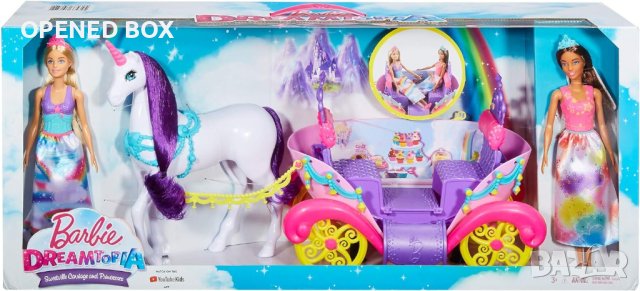 Kукли и карета Barbie Dreamtopia, снимка 3 - Кукли - 43022298