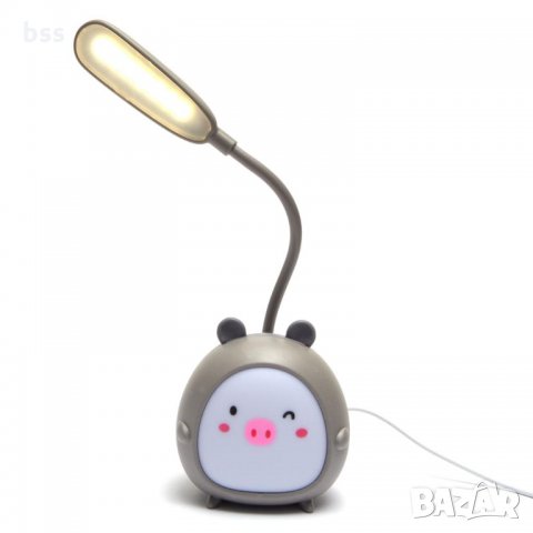 Код 84486 LED лампа - животинче с подвижно рамо и стабилна основа - розово, снимка 5 - Настолни лампи - 33357833