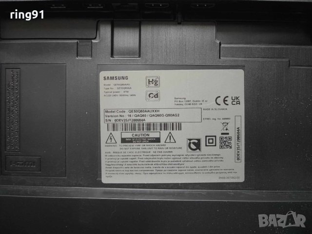TV Samsung QE50Q60AAU На части, снимка 3 - Части и Платки - 43412700