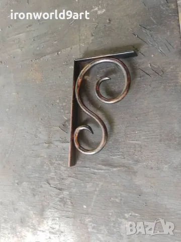 Конзоли , рафтодържачи стойки и ъгли за рафтове и етажерки от ковано желязо, снимка 3 - Други - 49641734