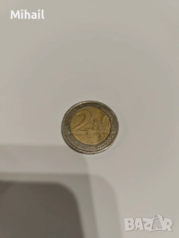 2 евро Френска монета с Дървото на живота 1999, снимка 3 - Нумизматика и бонистика - 53300272