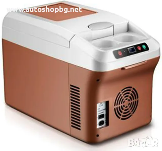 15L мини електрически охладител, 12V/24V хладилник за кола, преносим малък хладилник