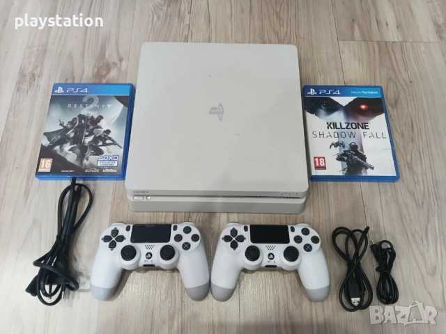 🎮 PlayStation 4 Slim – Бял, лимитиран модел | 500GB 🎮