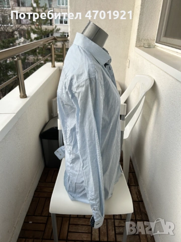 Мъжка синя риза Verri, снимка 8 - Ризи - 53136901