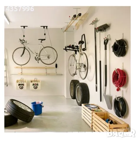  Таванна стойка  за велосипеди, Универсална, Стомана, Черен , снимка 3 - Аксесоари за велосипеди - 49077738