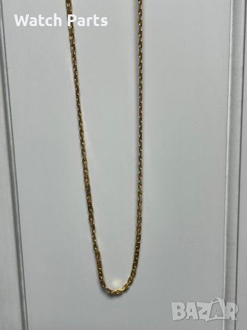 Позлатен синджир със златна закопчалка 585, снимка 5 - Колиета, медальони, синджири - 43113088