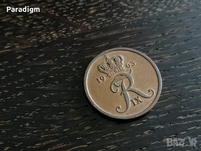 Монета - Дания - 5 оре | 1963г., снимка 2 - Нумизматика и бонистика - 27661936