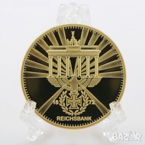 Монети - Златна нацистка монета плакет , снимка 6 - Колекции - 35500024