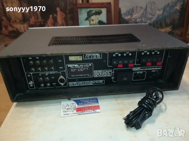 ROTEL AMPLIFIER-ВНОС SWISS 2601240813, снимка 11 - Ресийвъри, усилватели, смесителни пултове - 43981225