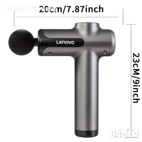 Масажен пистолет на Lenovo, Дълбокотъканен масаж, 8 накрайника, Безжичен., снимка 8 - Друга електроника - 52926690