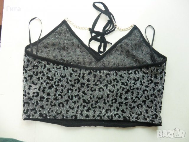 ефектно бляскаво бюстие на SHEIN, снимка 3 - Корсети, бюстиета, топове - 37714114