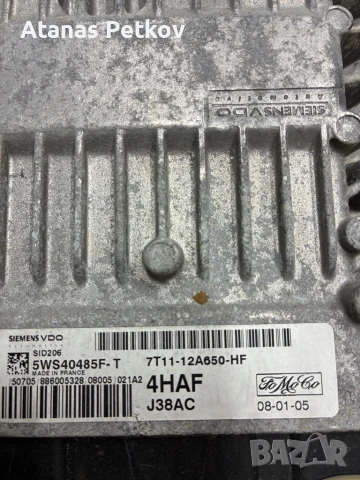 Компютърен контролер за Форд “Ford” 5WS40485F-T 4HAF 7T11-12A650-HF, снимка 2 - Части - 51302706