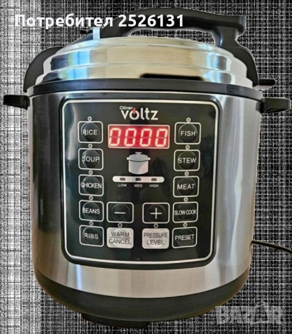 Мултикукър под налягане Voltz, 1000W/6л./70kpa - 9 програми