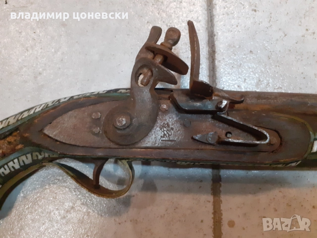 Красив автентичен кремъчен пистолет от 19 век,пищов,оръжие, снимка 7 - Колекции - 52016363