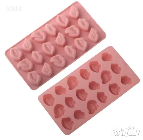 18 Различни устни уста силиконов молд форма фондан шоколад гипс бонбон бонбони гипс