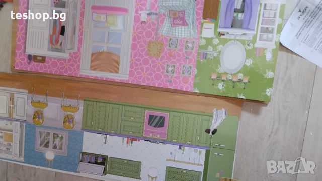 Детска дървена къща ГОЛЯМА ИГРАЧКА с мебели 100% реалистична произведена в Германия, снимка 14 - Образователни игри - 50952070