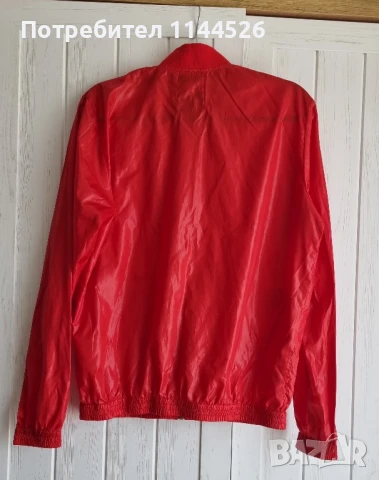 Мъжко червено тънко яке Diesel, M, снимка 4 - Якета - 50745281